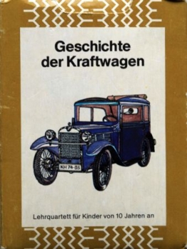 Altenburg Spielkarten "Geschichte der Kraftwagen" 1988 Cardgame (0813)